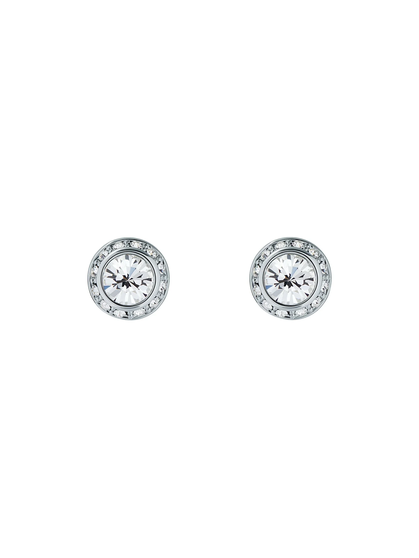 Soletia Solitaire Sparkle Crystal Stud Silver - Image 2