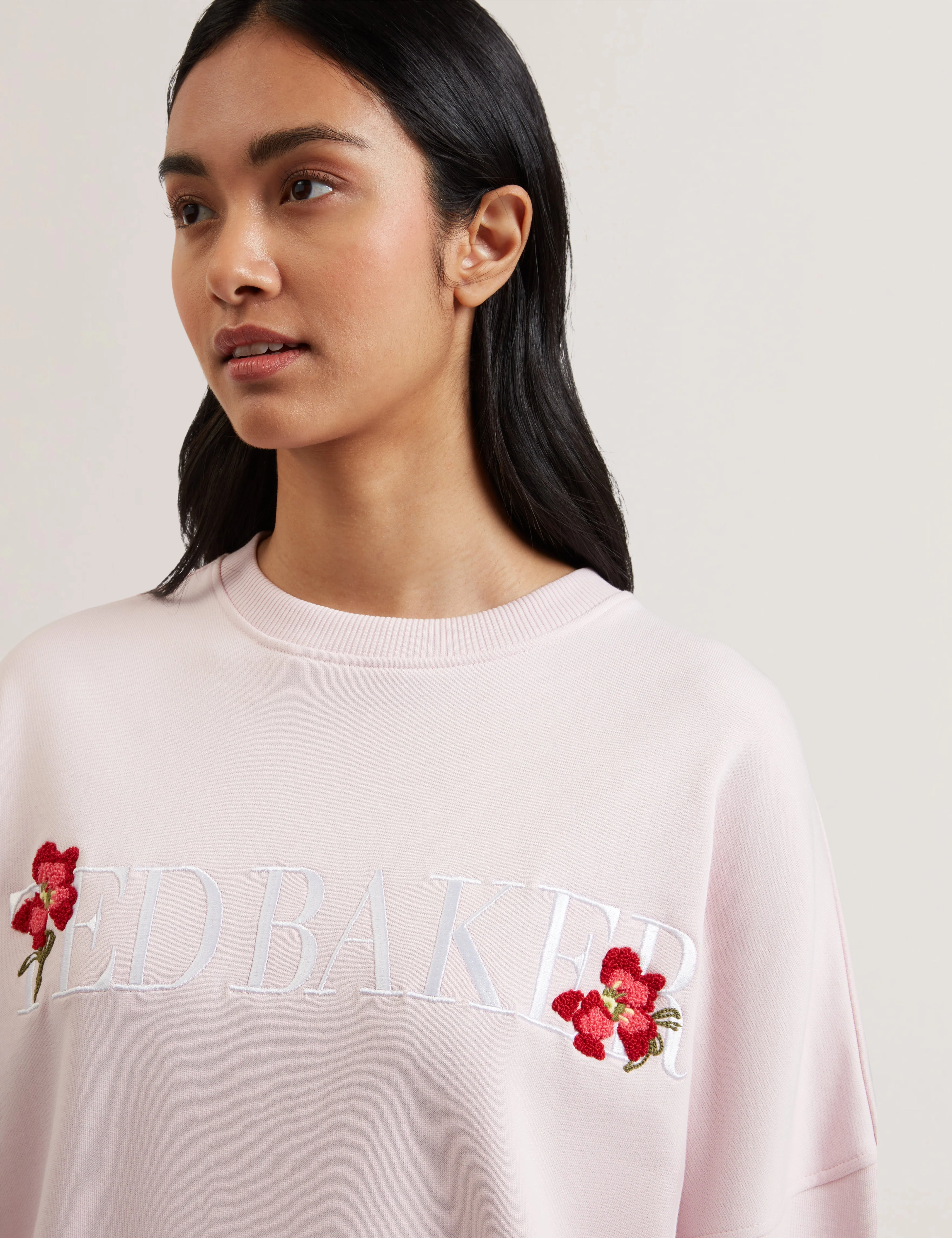 Stiila Ted Baker Branded Sweatshirt Lt-Pink - Image 4