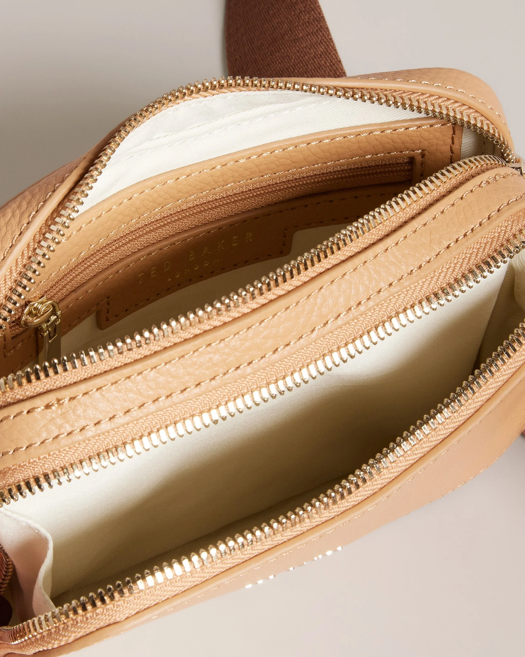 Stunna Mini Webbing Crossbody Bag Camel - Image 5