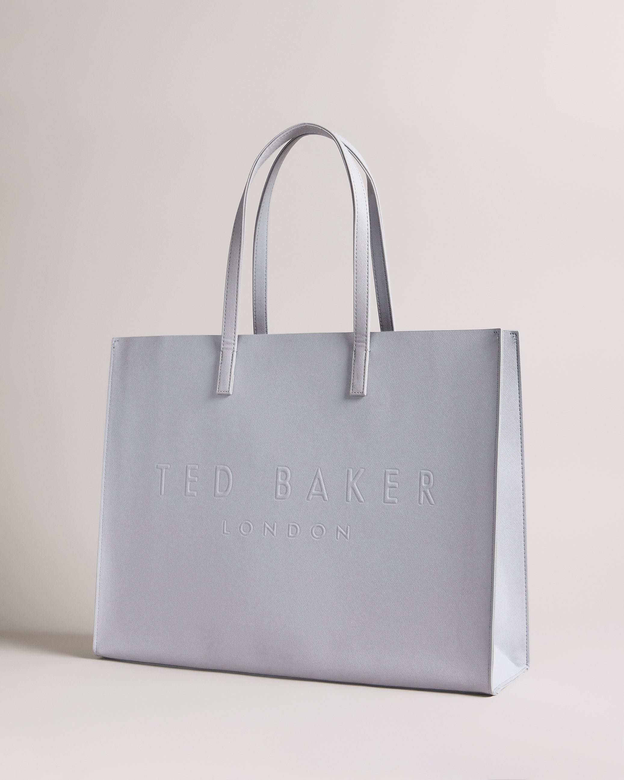 Sukicon Crosshatch East West Icon Bag Lt-Grey - Image 4