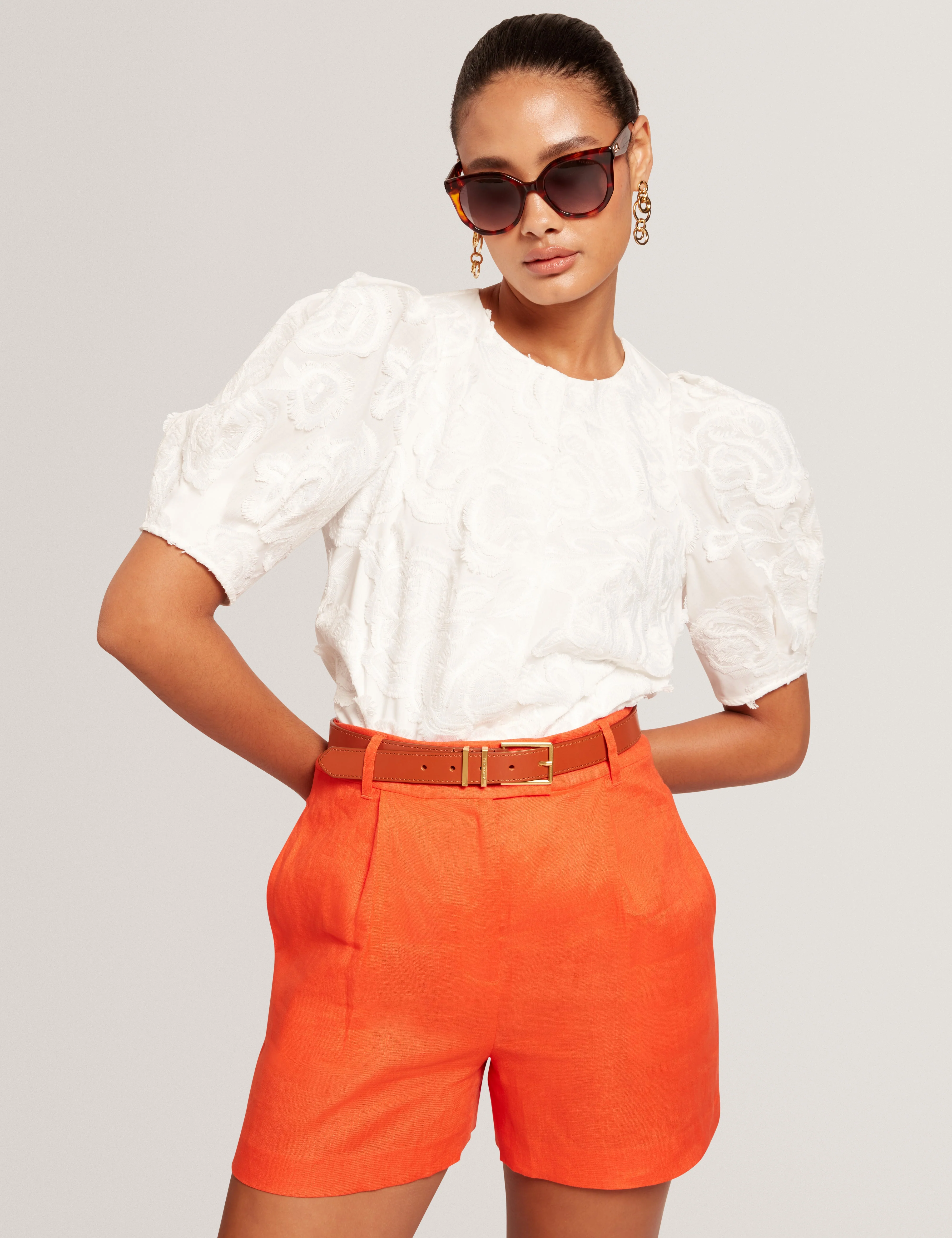 Taleigh Leather Belt Tan - Image 4