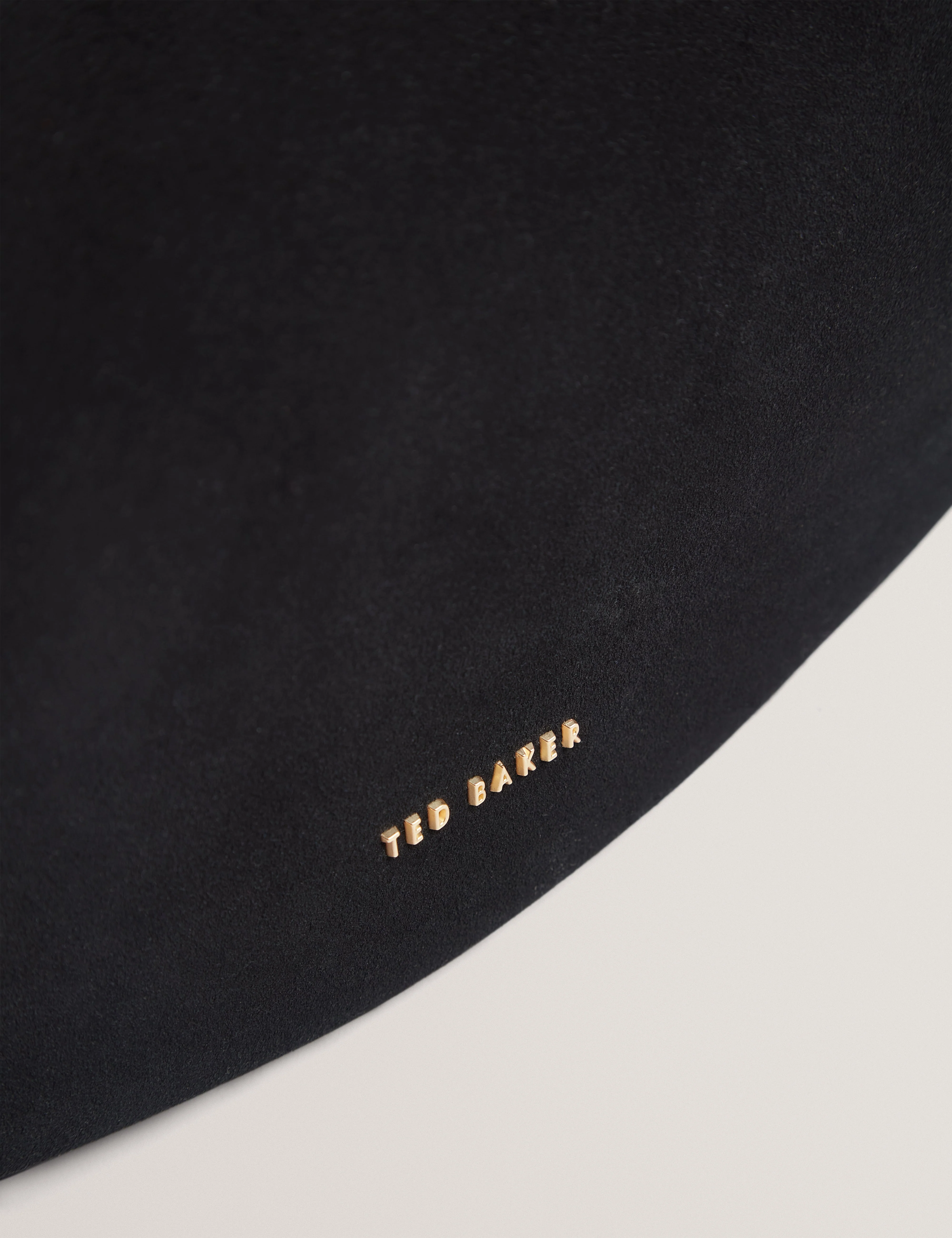 Taliee Suede Belted Detail Hobo Bag Black - Image 3