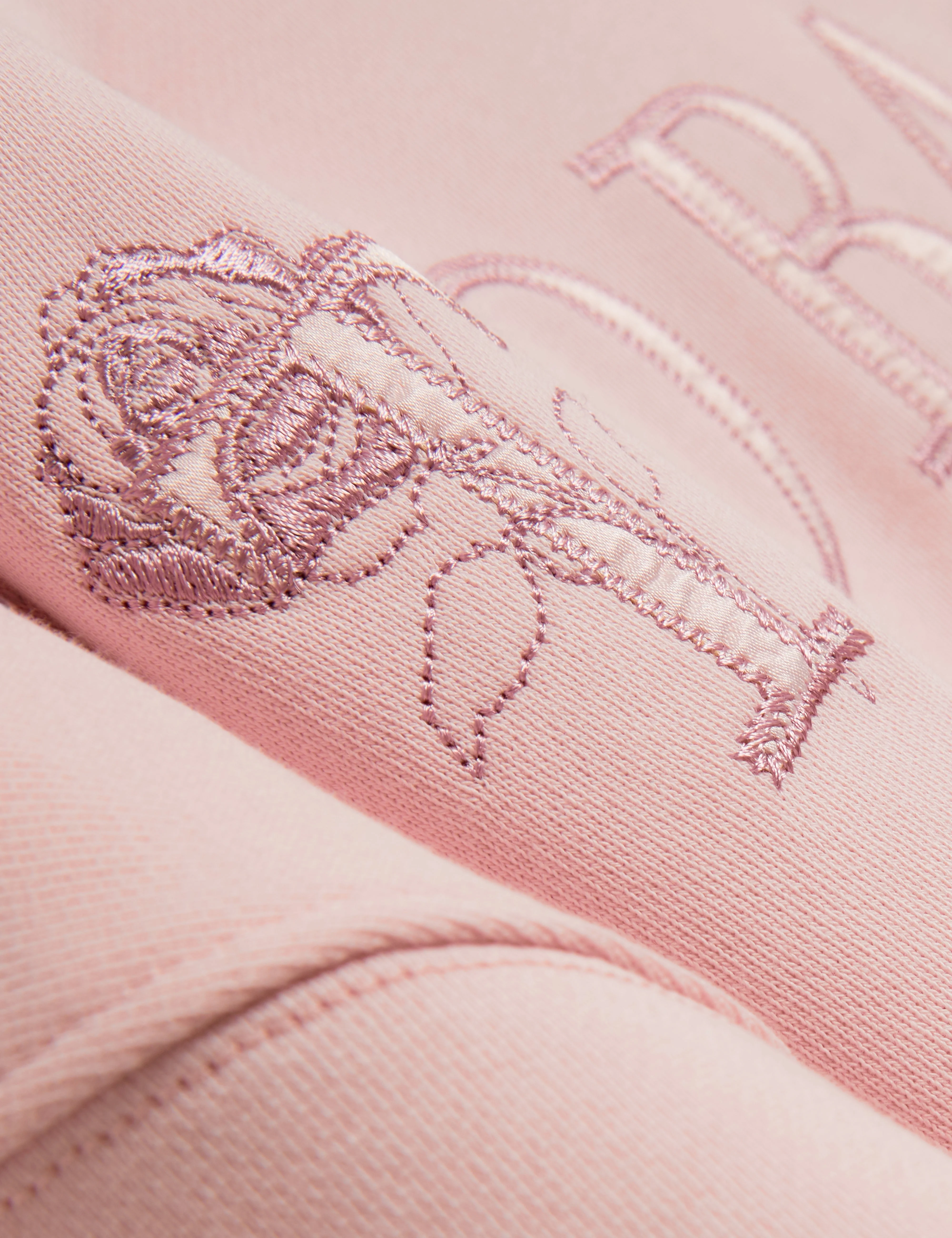 Tanlie Branded Embroidery Sweatshirt Pink - Image 3