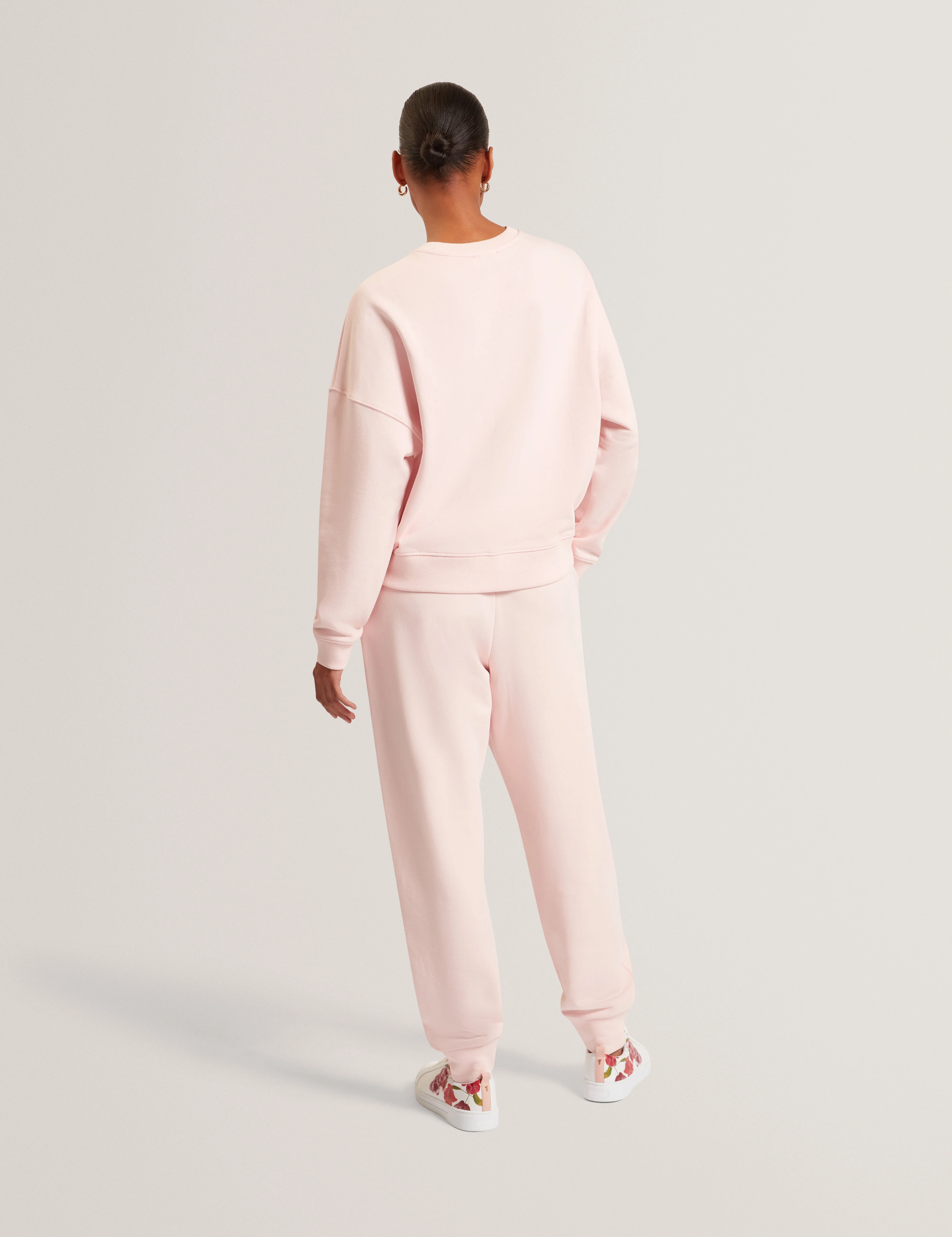 Tanlie Branded Embroidery Sweatshirt Pink - Image 6
