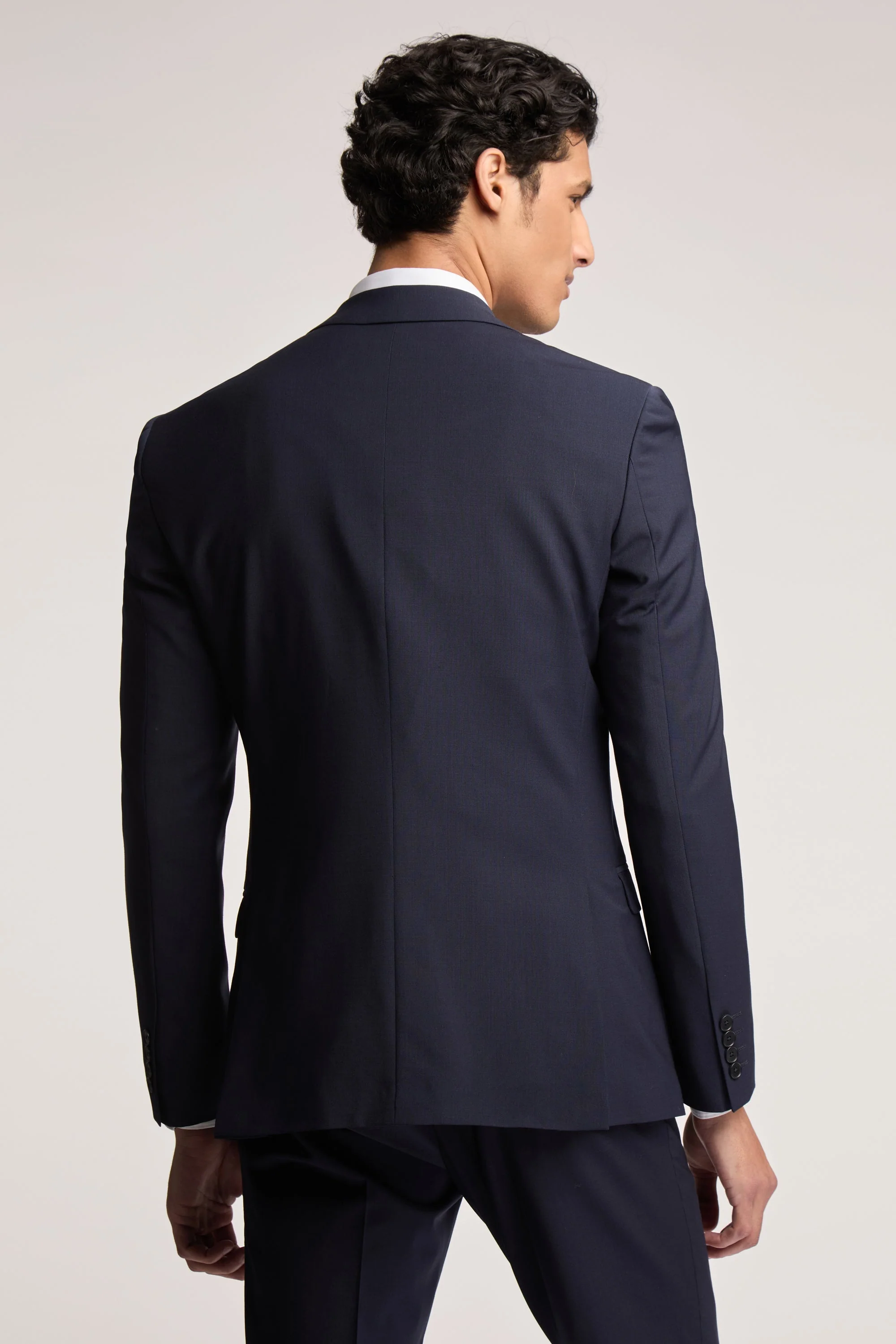 Panama Slim Jacket Navy - Image 3