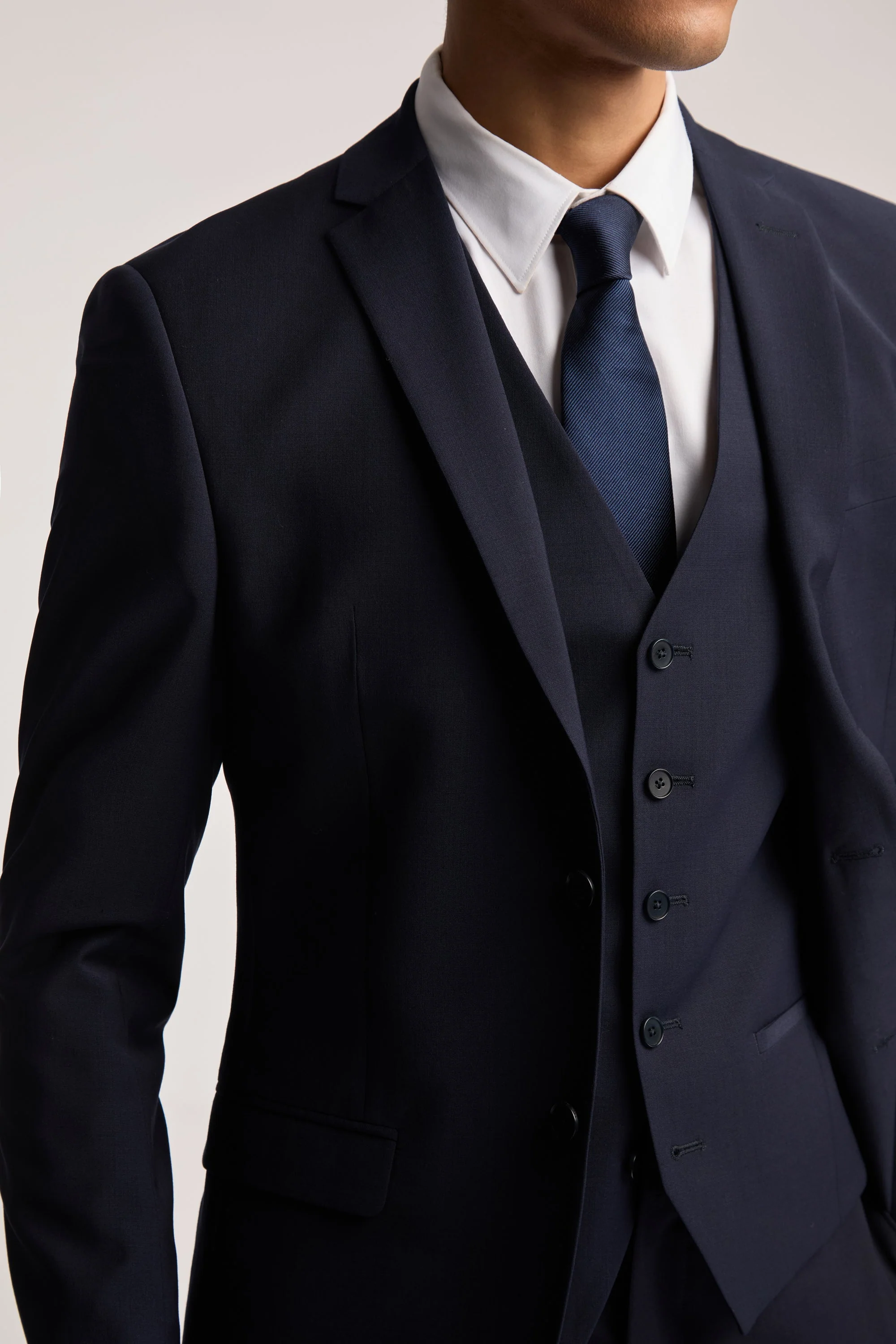 Panama Slim Jacket Navy - Image 4