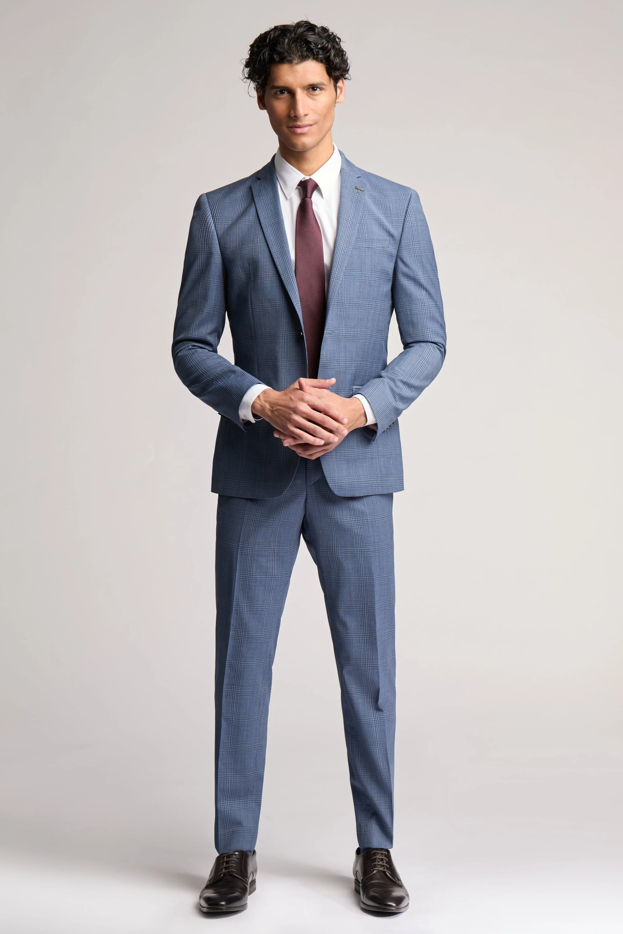 Airforce Blue Large Check Jacket Blue - Image 2