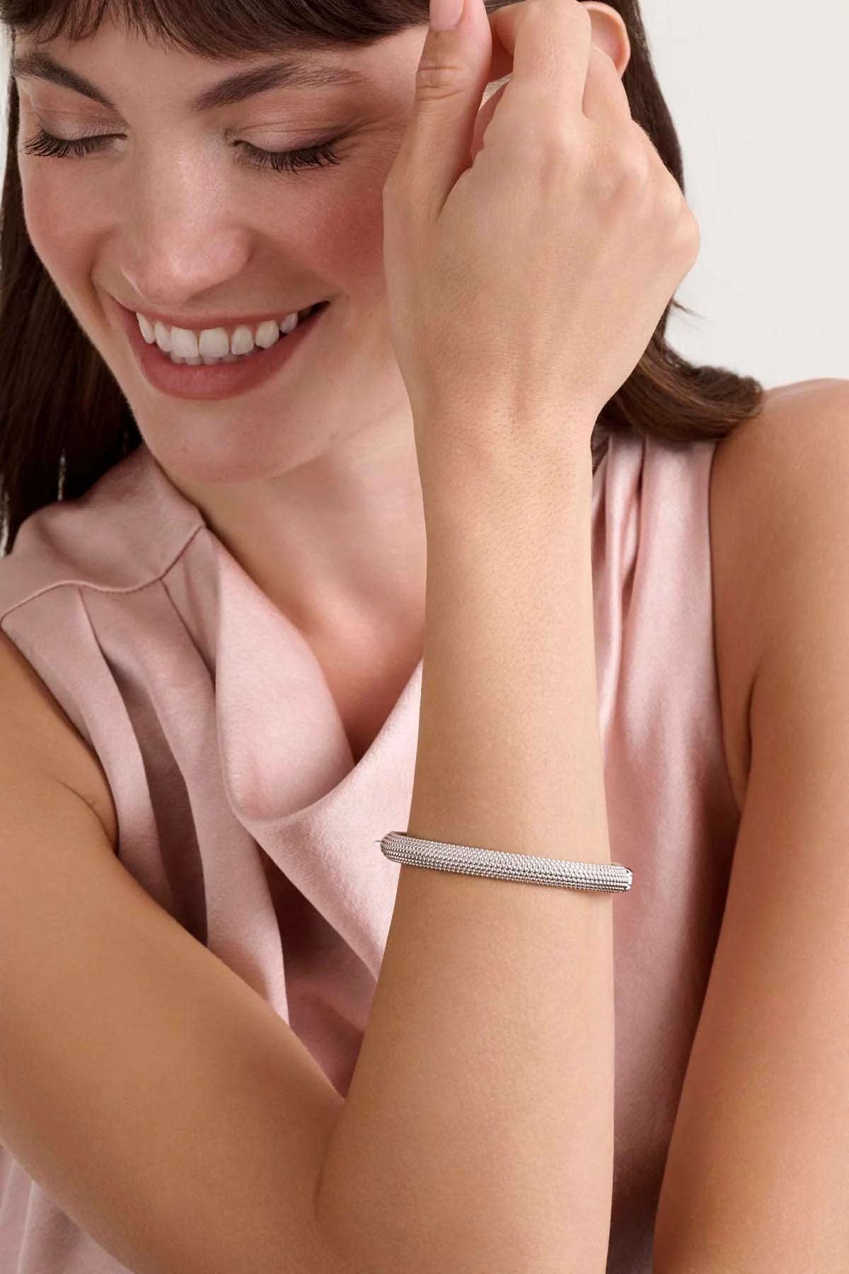 Dotett Dotty Bangle Bracelet Silver - Image 3