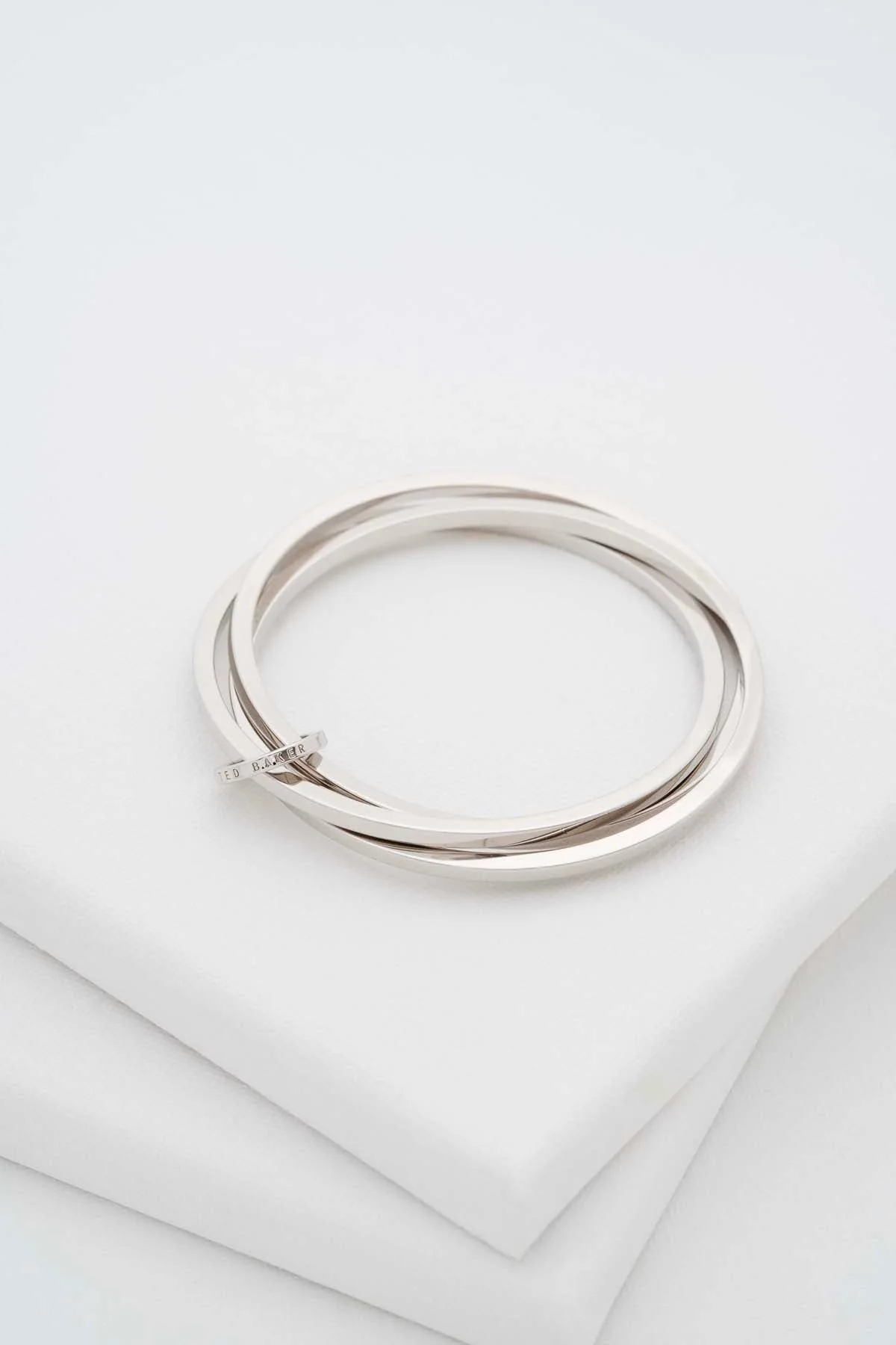 Huulia Multi Hoop Bangle Bracelet Silver - Image 3