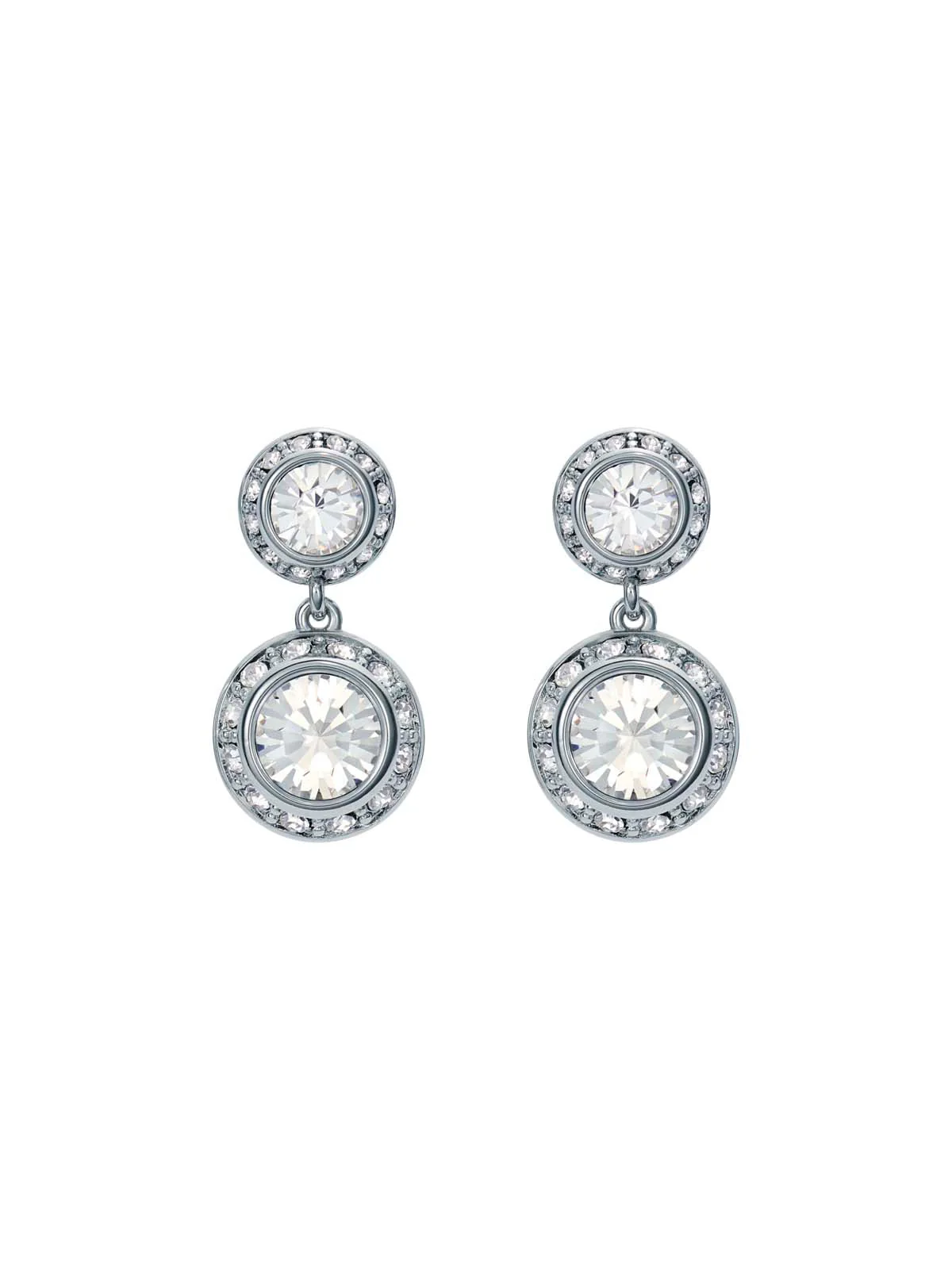 Sollia Solitaire Sparkle Crystal Drop Eearrings Crystal - Image 2