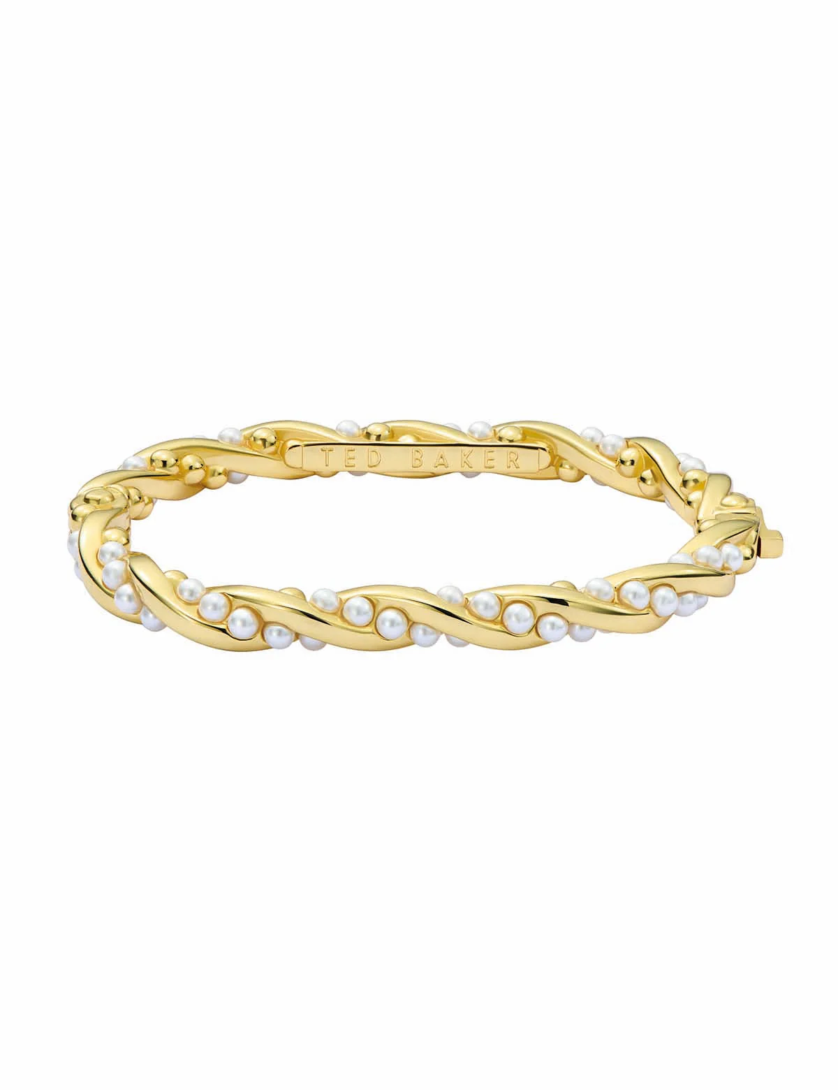 Tilaa Twisted Pearl Bangle Bracelet Pearl - Image 5