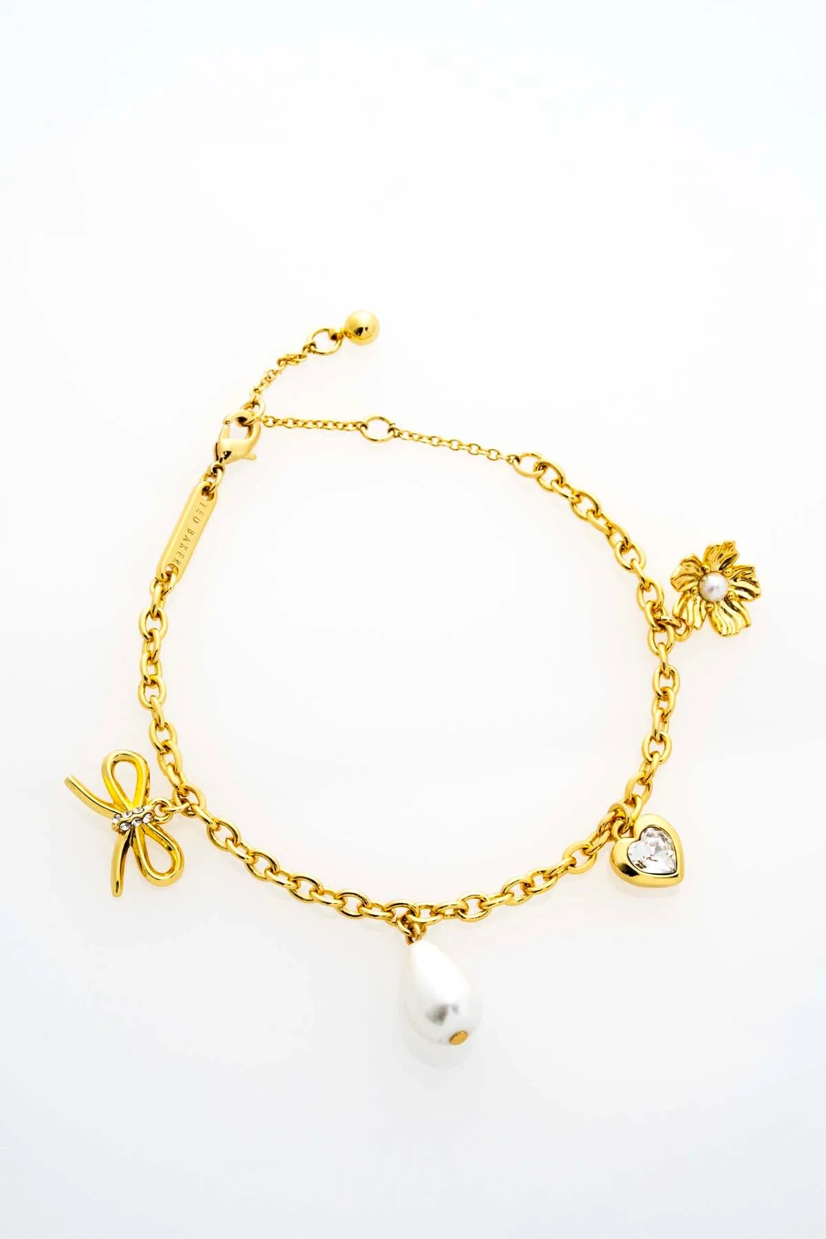 Isabella Icon Charm Adjustable Bracelet Pearl - Image 2