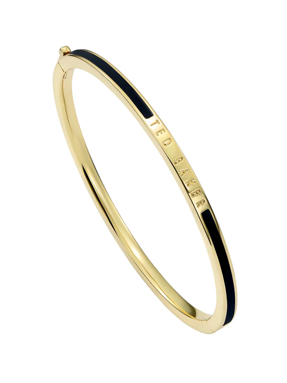 Roley Classic Colour Enamel Slim Bangle Black - Image 2