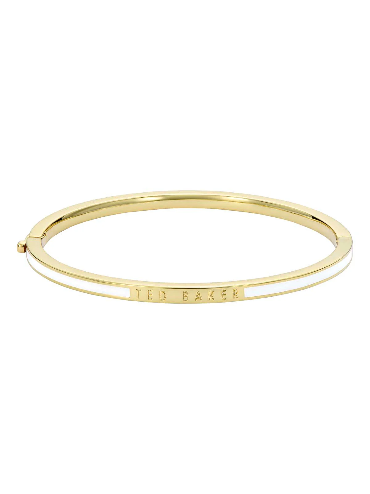Roley Classic Colour Enamel Slim Bangle White - Image 4