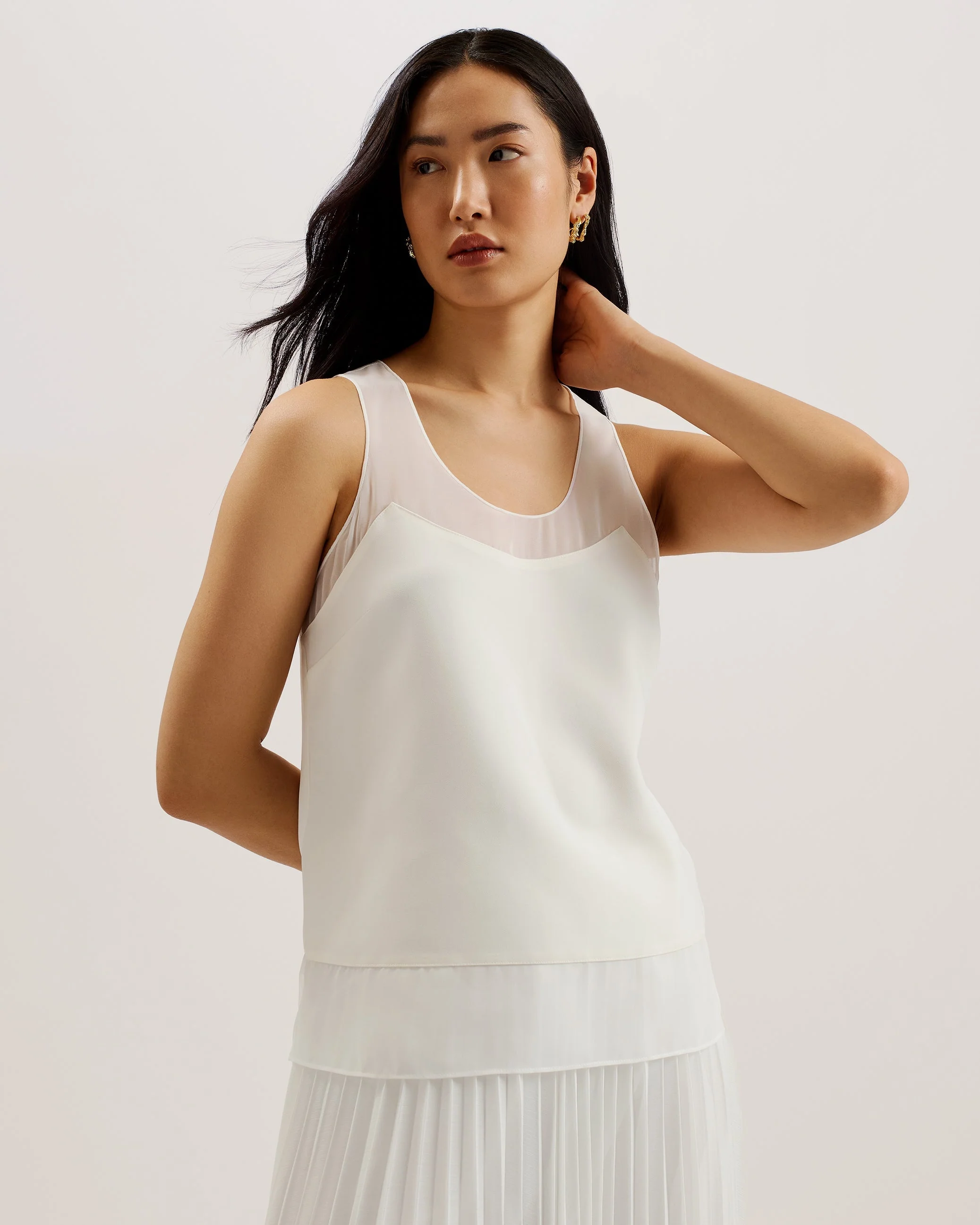 Tilama Tank Top With Racer Back Ivory - Image 4