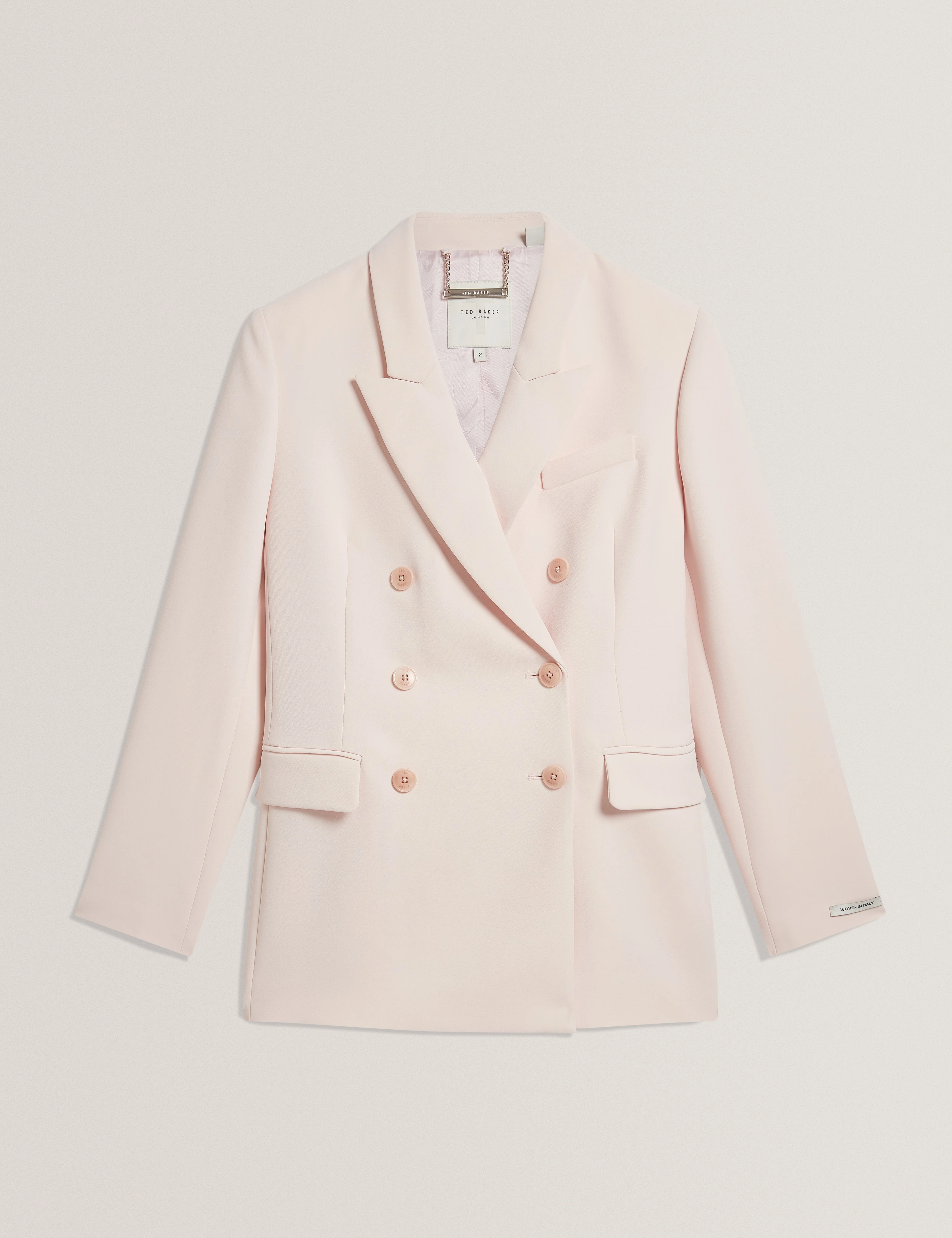 Traga Tailored Double Breasted Blazer Pl-Pink - Image 6