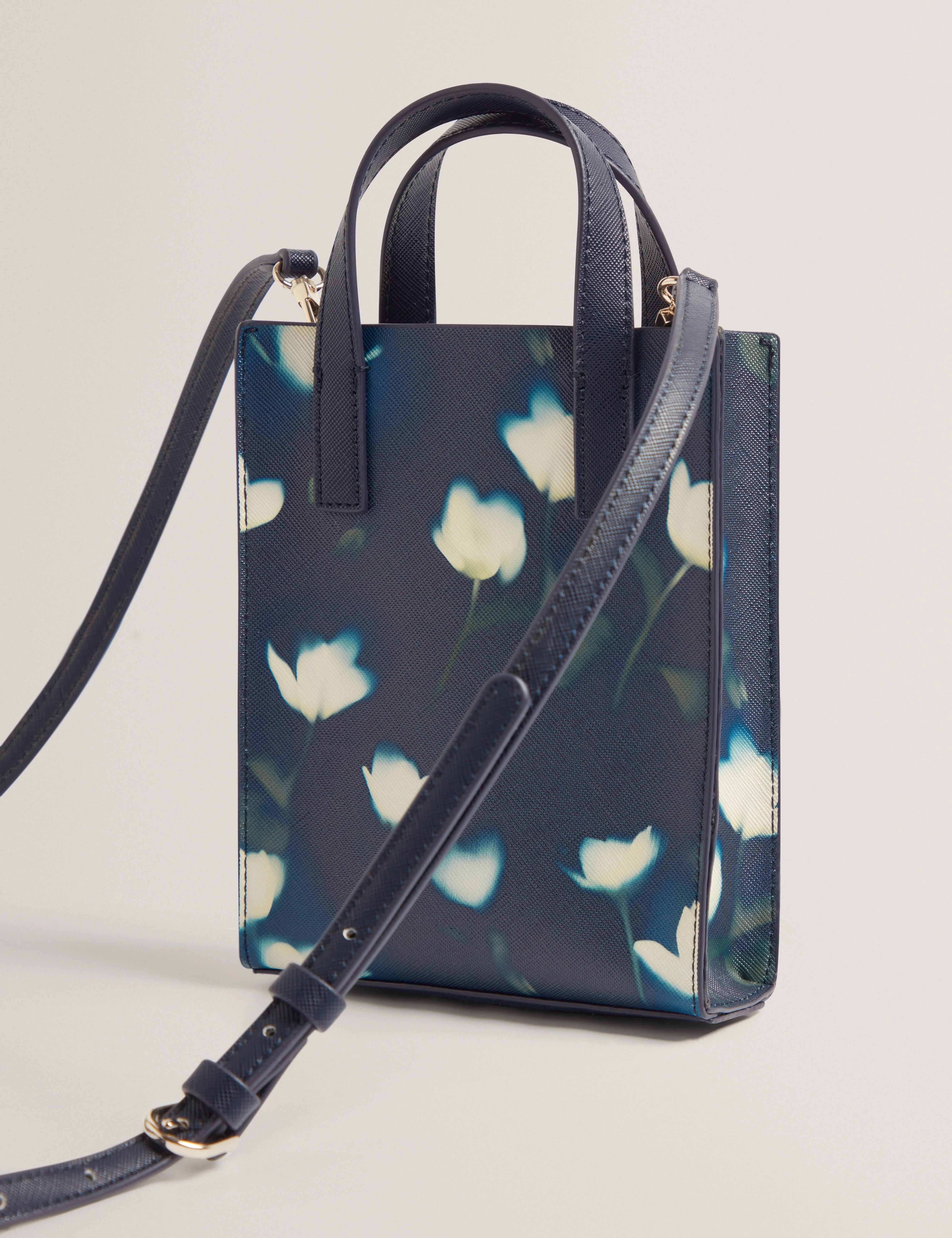 Tualipa Nano Tulip Print Icon Bag Navy - Image 3