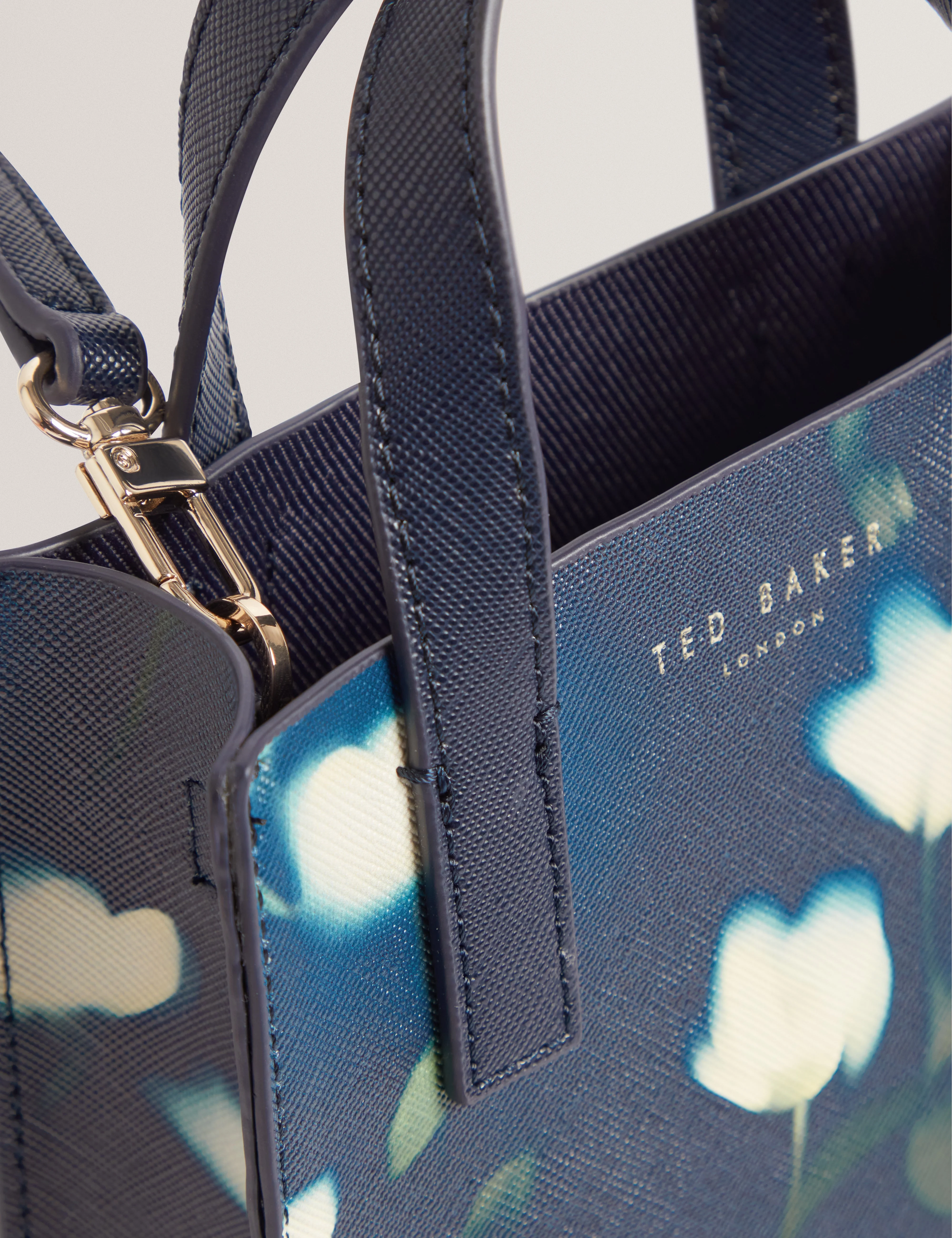 Tualipa Nano Tulip Print Icon Bag Navy - Image 4
