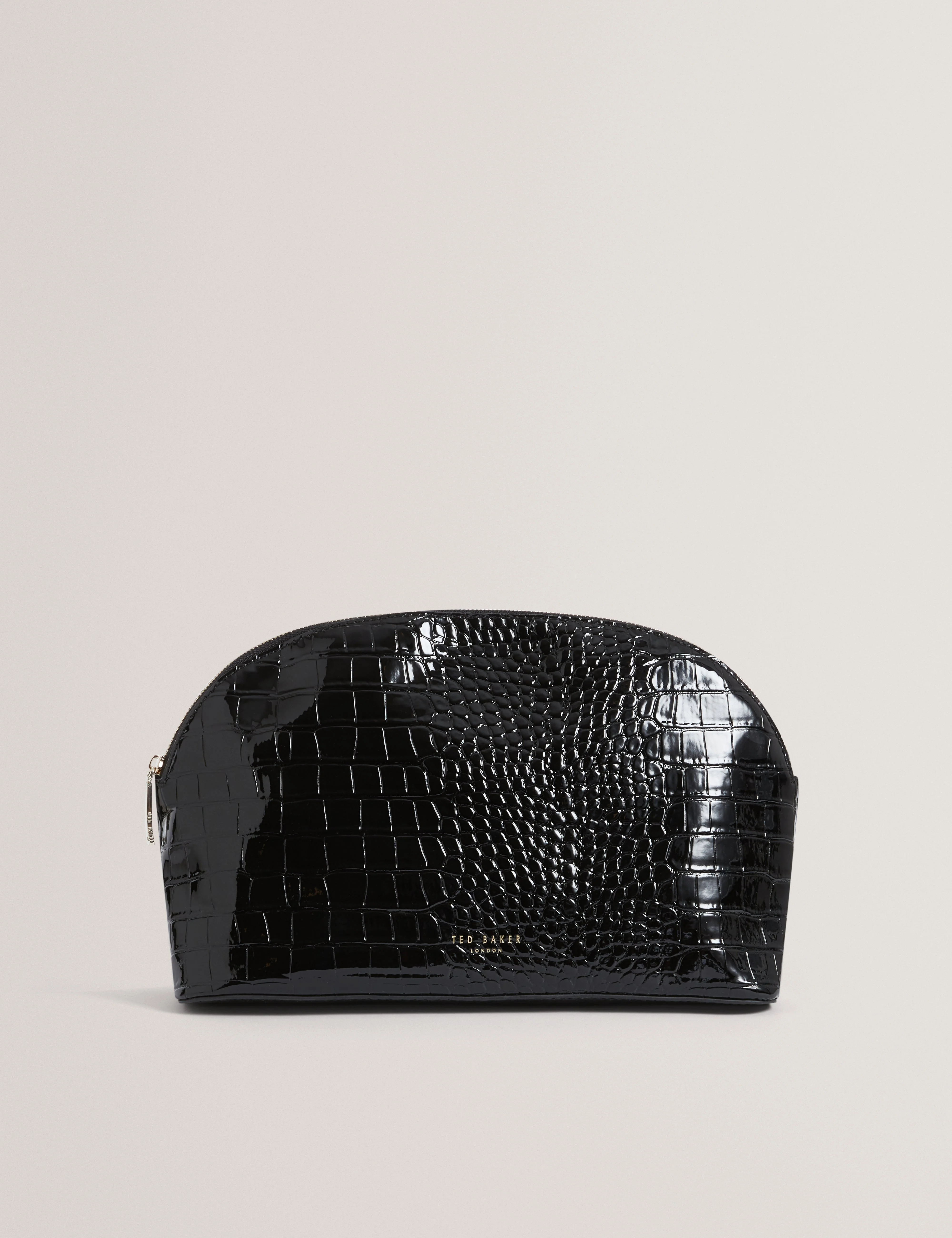 Valoris Croc Effect Large Washbag Black