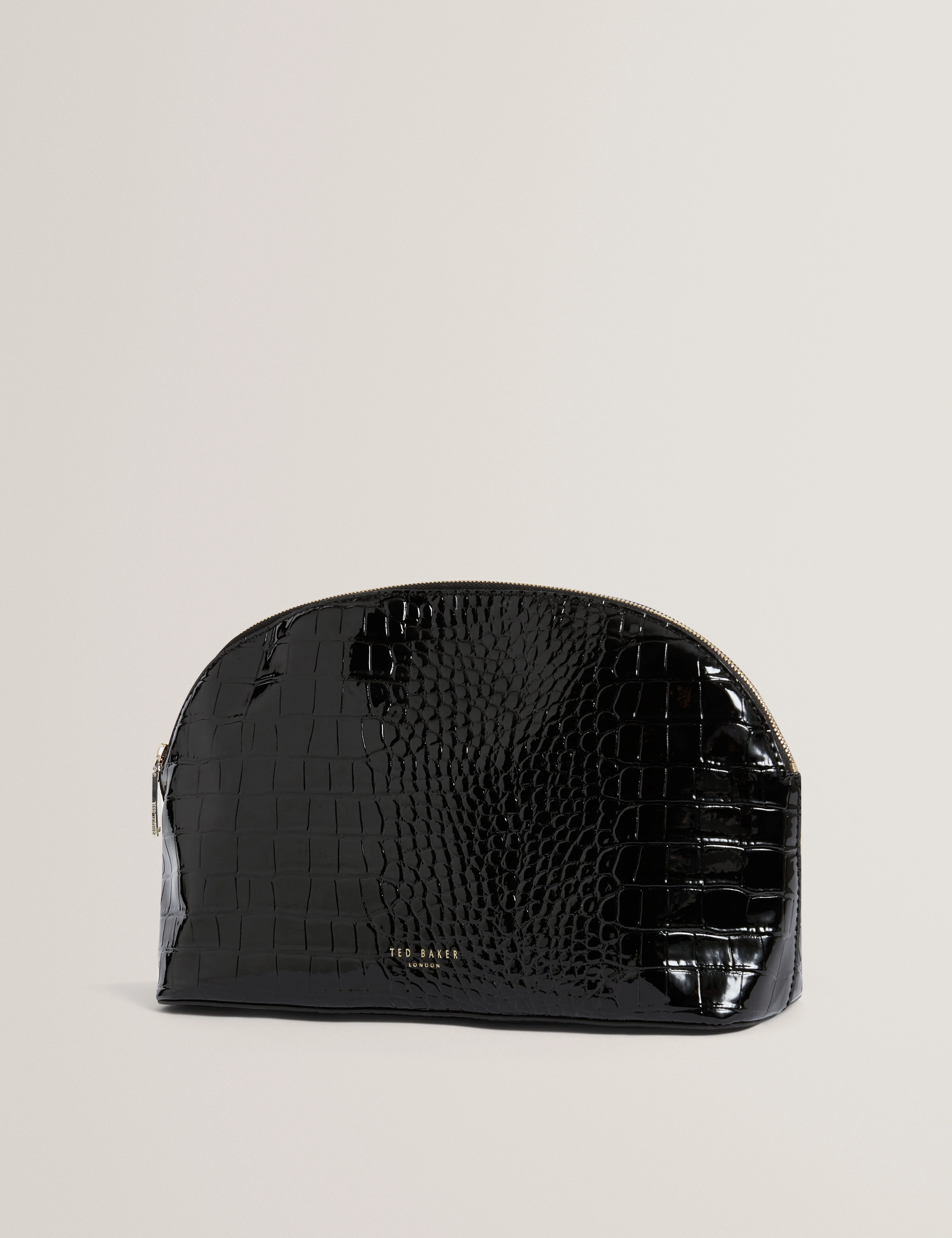 Valoris Croc Effect Large Washbag Black - Image 2
