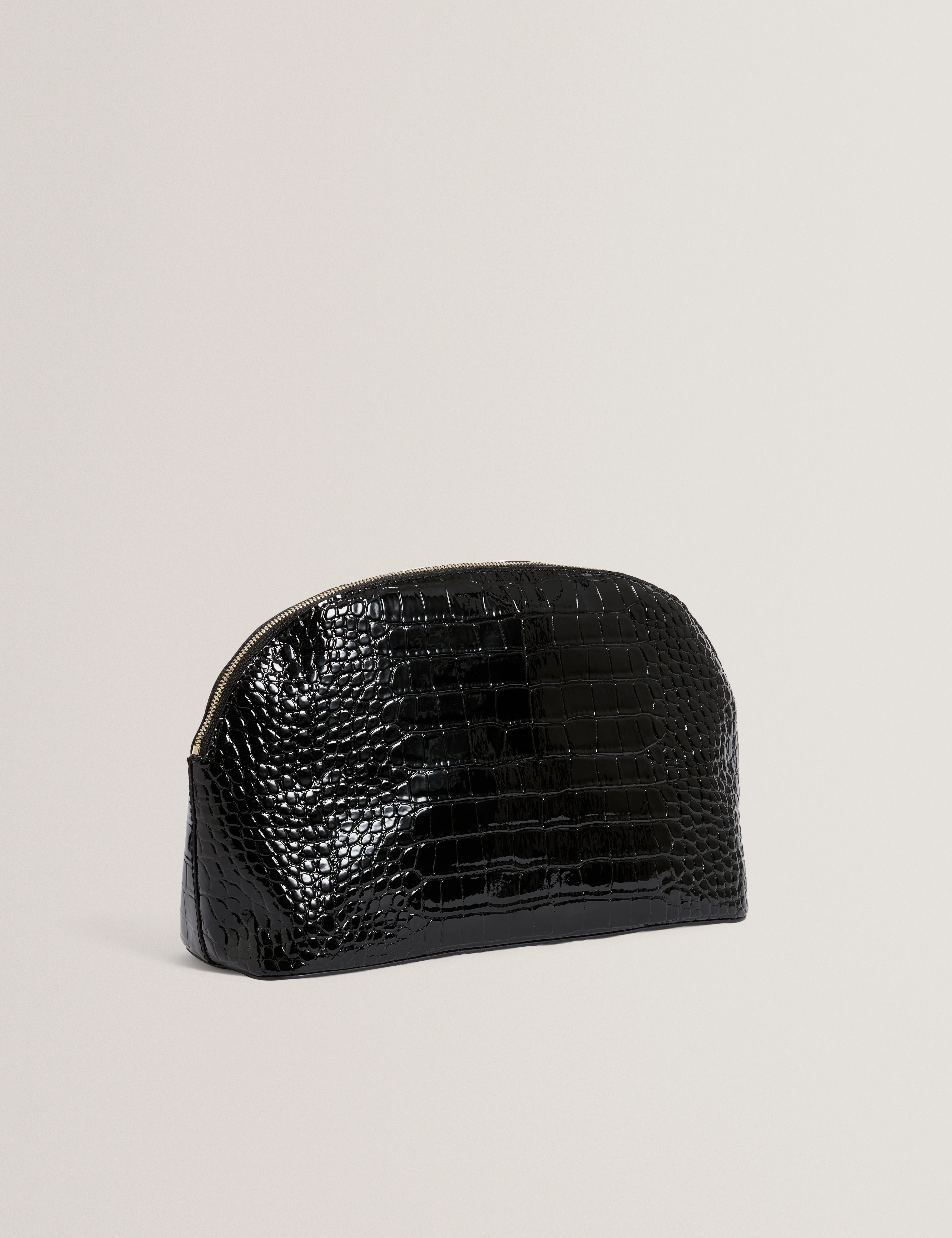Valoris Croc Effect Large Washbag Black - Image 3