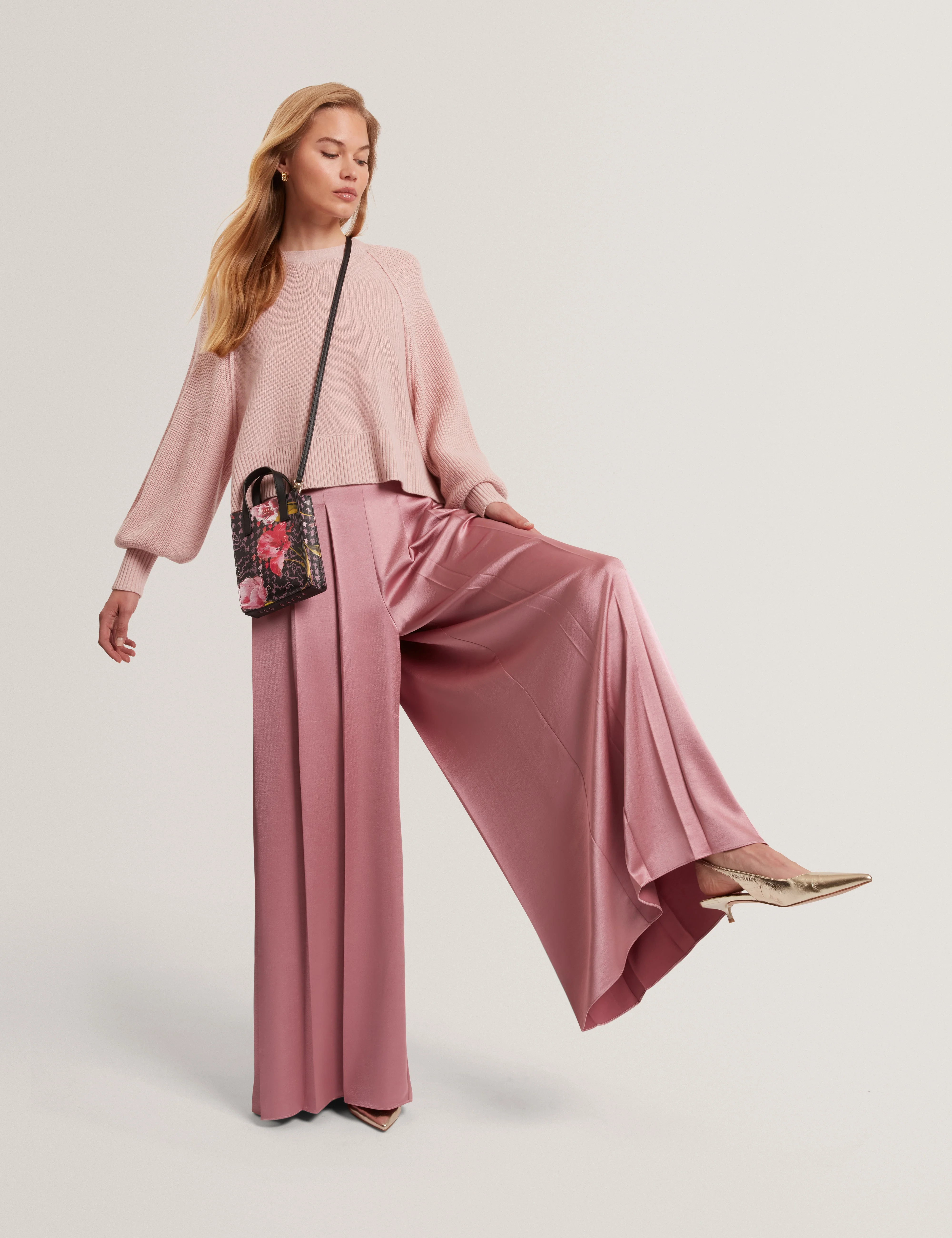 Vicckii Crew Neck Knitted Jumper Pl-Pink - Image 6