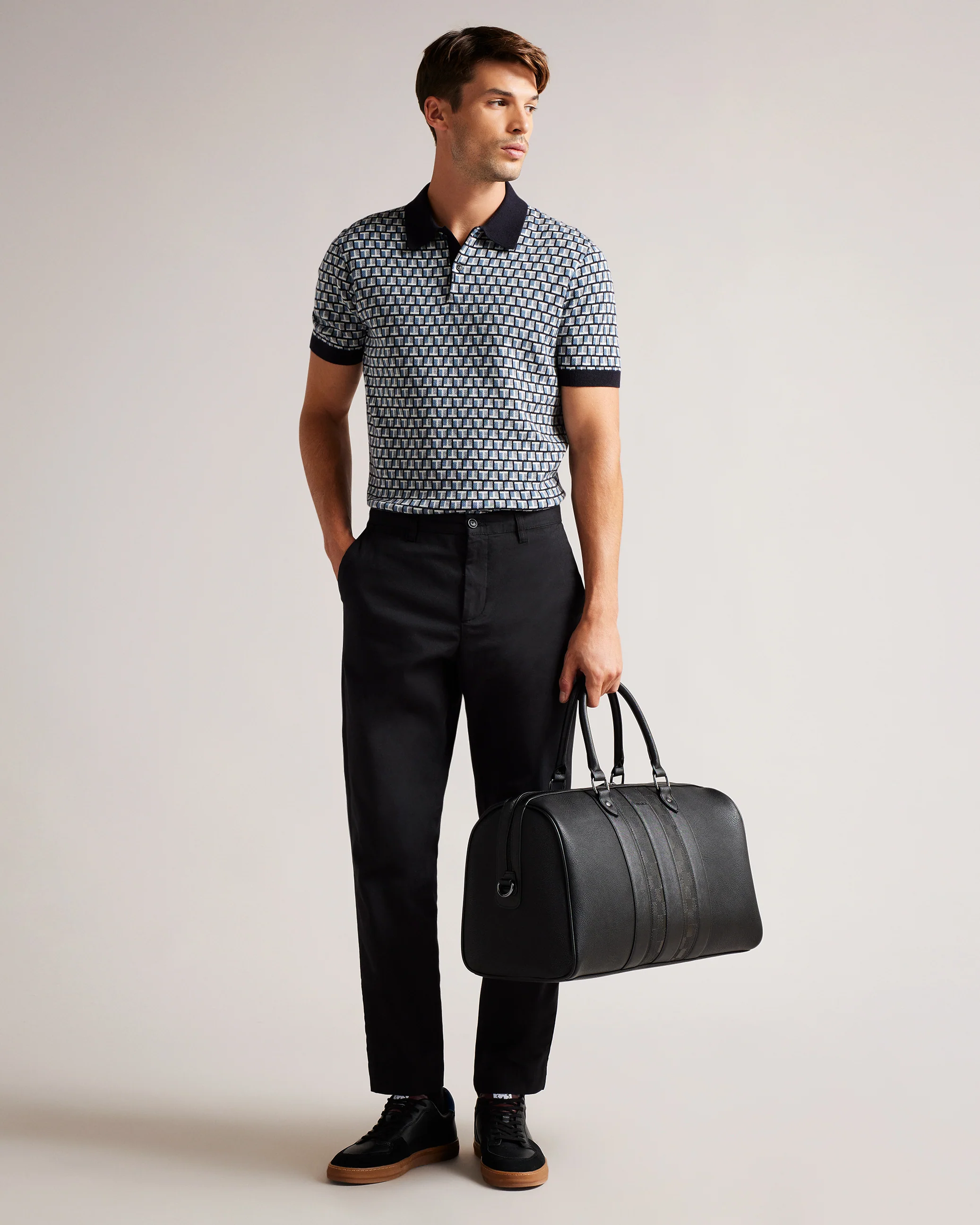 Waylin House Check Pu Holdall - Image 7