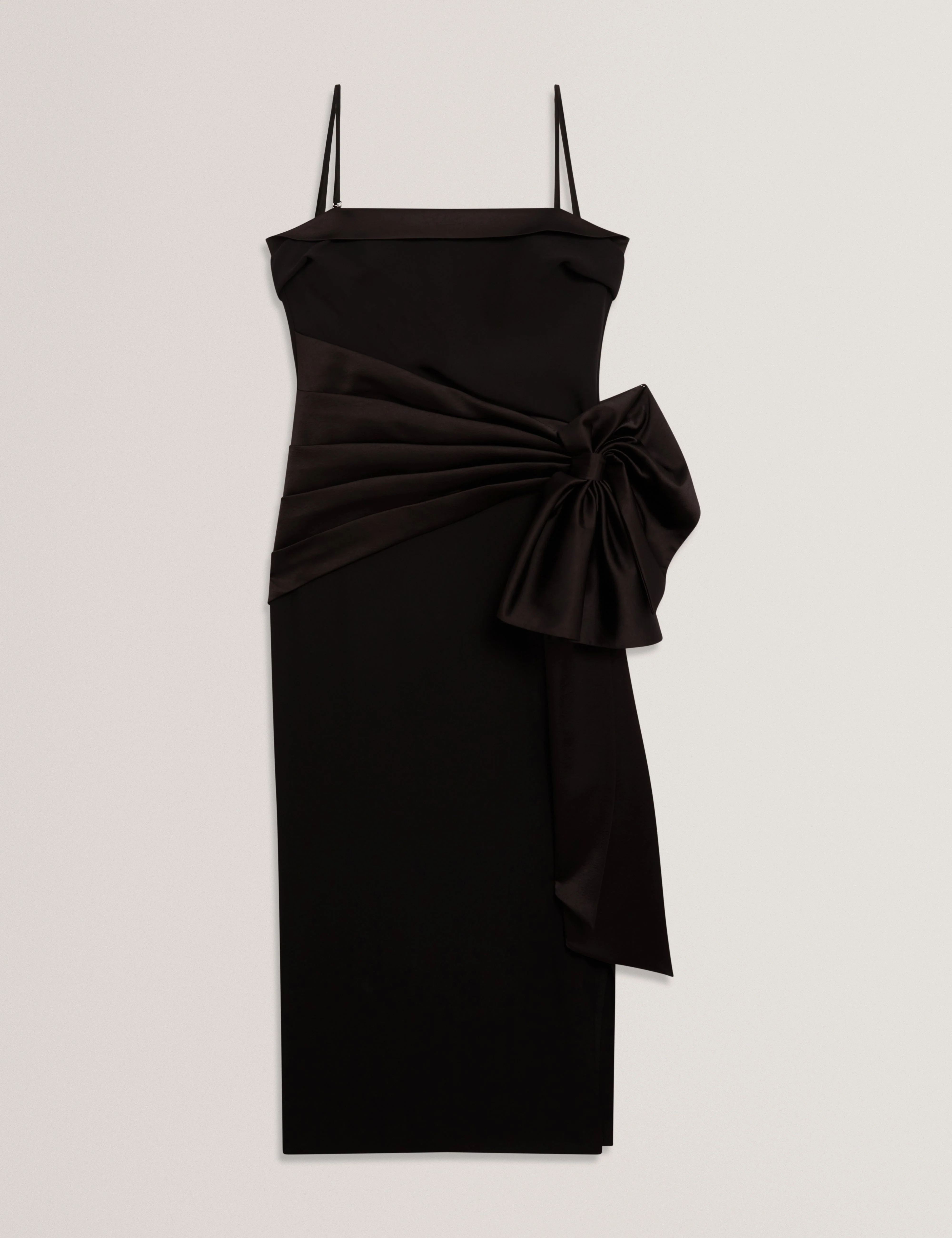Xenid Tailored Sleeveless Dress With Satin Bow Black - Image 5