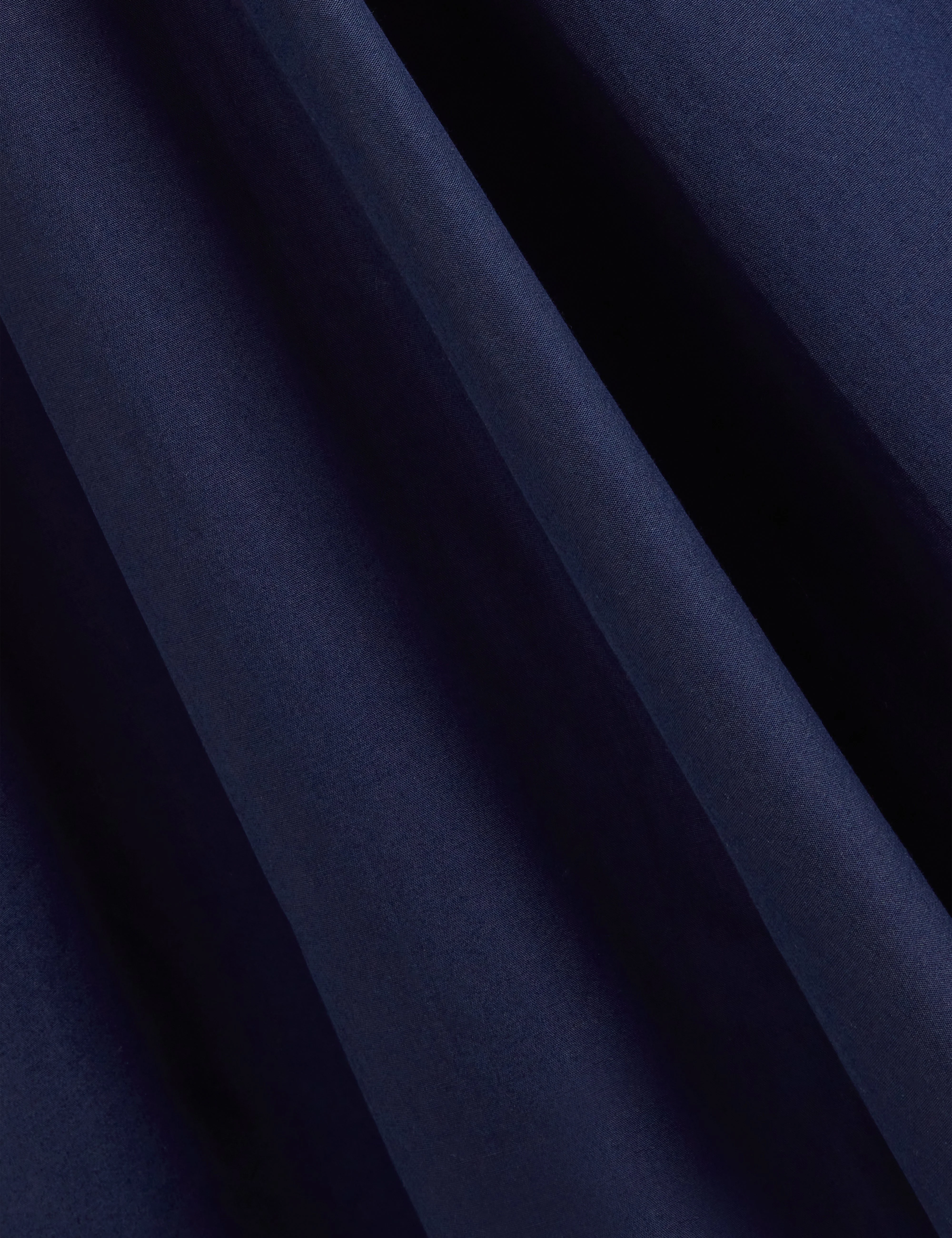 Zanzah Cotton Poplin Midi Skirt Navy - Image 3