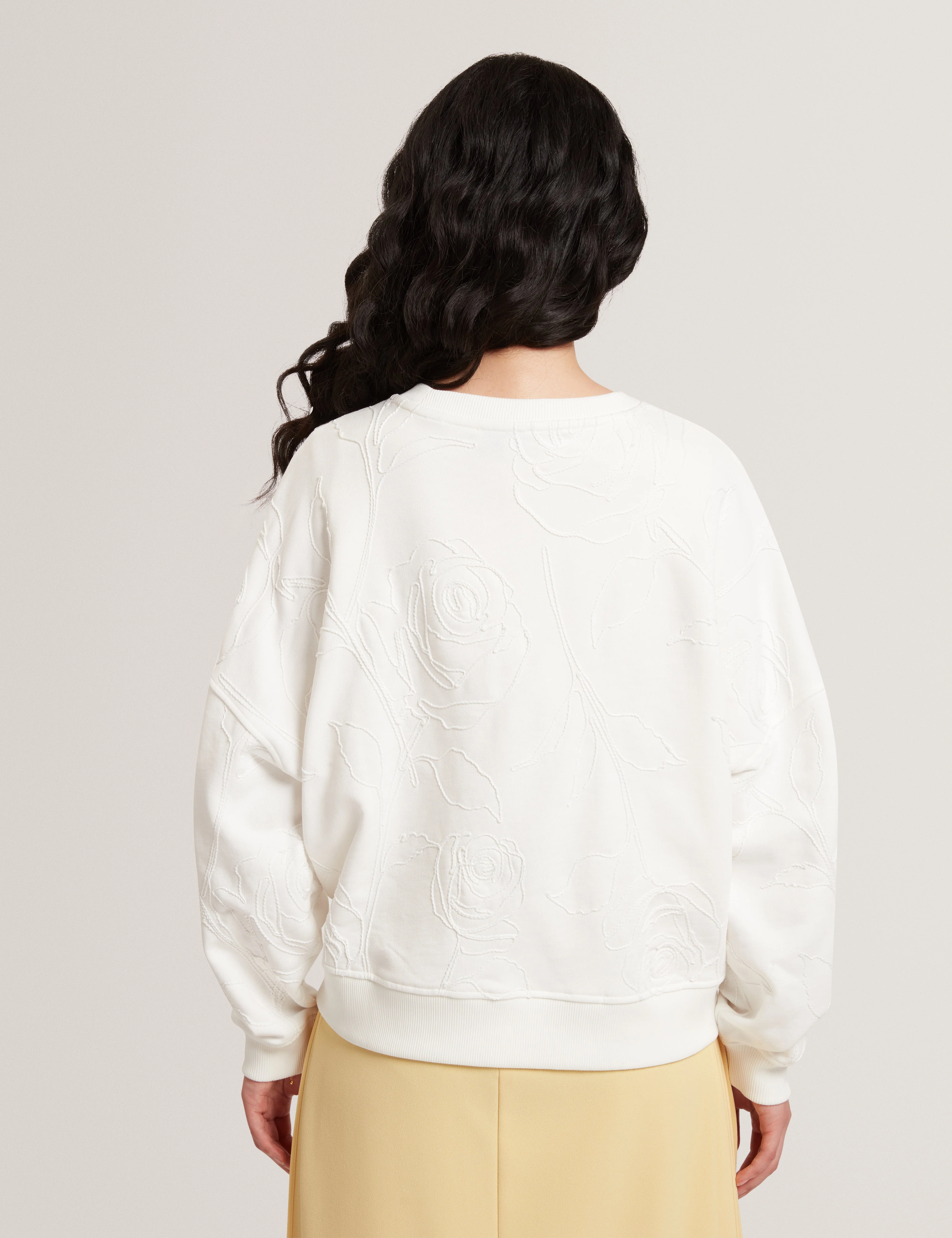 Zeppie Printed Sweatshirt Ivory - Image 5