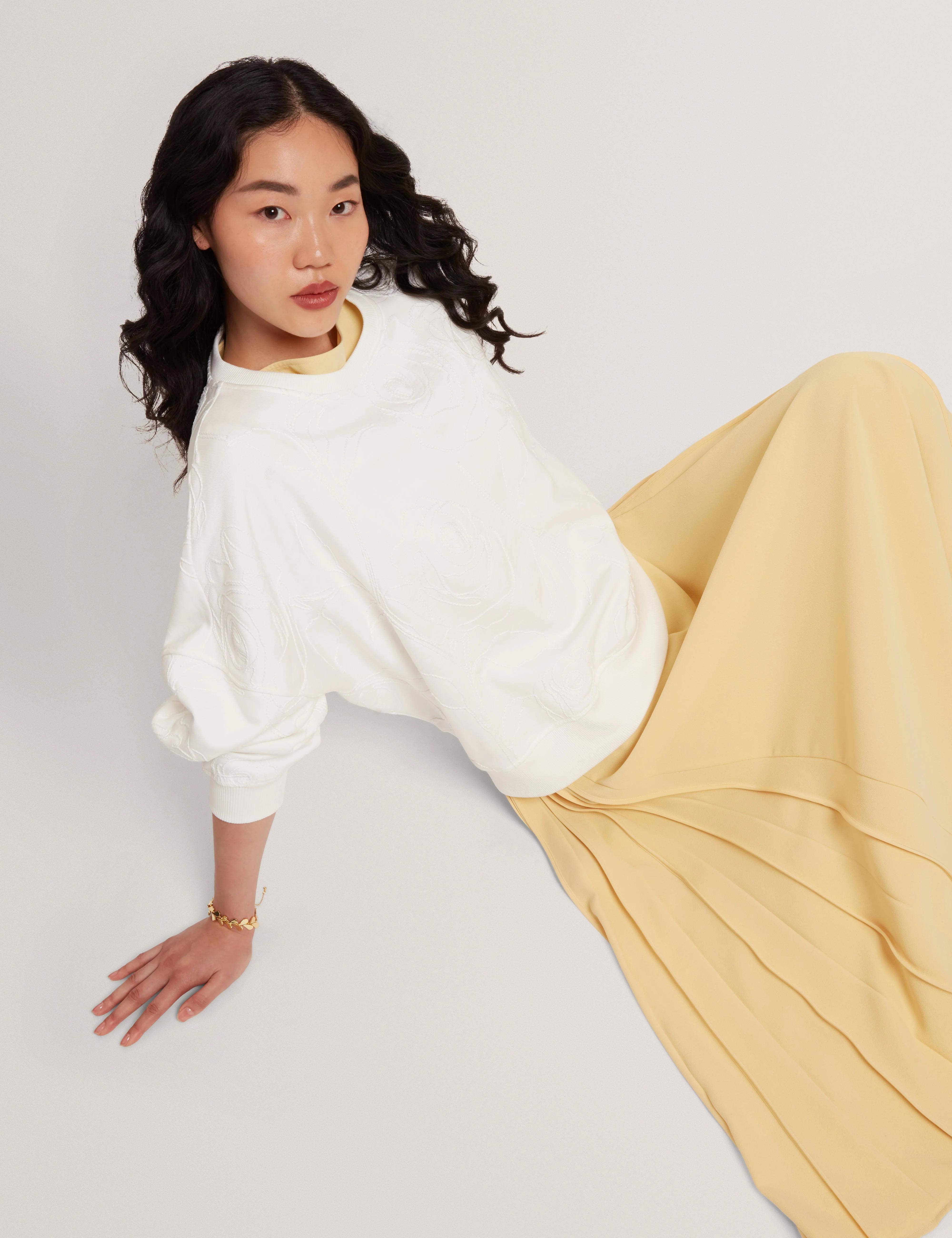 Zeppie Printed Sweatshirt Ivory - Image 6